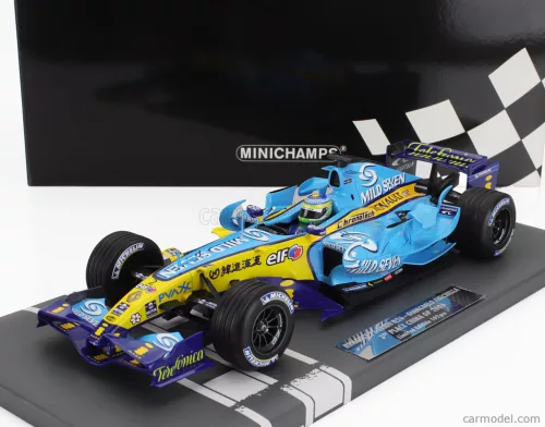 RENAULT  F1  R26 TEAM MILD SEVEN RENAULT F1 N 2 3rd CHINA GP 2006 GIANCARLO FISICHELLA  LIGHT BLUE YELLOW