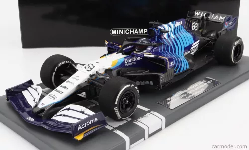 WILLIAMS  F1  FW43B MERCEDES M12 EQ POWER+ TEAM  WILLIAMS RACING N 63 SAUDI ARABIA GP 2021 GEORGE RUSSEL  WHITE LIGHT BLUE