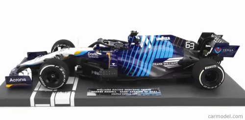 WILLIAMS  F1  FW43B MERCEDES M12 EQ POWER+ TEAM  WILLIAMS RACING N 63 SAUDI ARABIA GP 2021 GEORGE RUSSEL  WHITE LIGHT BLUE