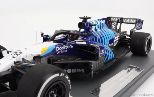 WILLIAMS  F1  FW43B MERCEDES M12 EQ POWER+ TEAM  WILLIAMS RACING N 63 SAUDI ARABIA GP 2021 GEORGE RUSSEL  WHITE LIGHT BLUE