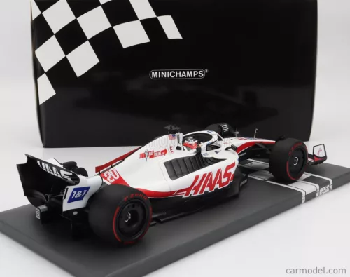 HAAS  F1  VF-22 TEAM HAAS N 20 POLE POSITION BRAZILIAN GP 2022 KEVIN MAGNUSSEN  WHITE BLACK RED