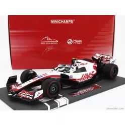   HAAS  F1  VF-22 TEAM HAAS N 47 BRAZILIAN GP 2022 MICK SCHUMACHER  WHITE BLACK RED