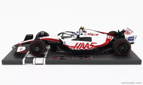 HAAS  F1  VF-22 TEAM HAAS N 47 BRAZILIAN GP 2022 MICK SCHUMACHER  WHITE BLACK RED