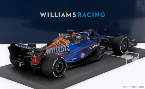 WILLIAMS  F1  FW45 TEAM WILLIAMS RACING GULF N 23 LAS VEGAS USA GP 2023 ALEXANDER ALBON  BLUE BLACK GOLD