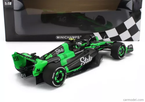 SAUBER  F1  C44 TEAM STAKE KICK N 24 SEASON 2024 ZHOU GUANYU  GREEN BLACK