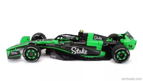 SAUBER  F1  C44 TEAM STAKE KICK N 24 SEASON 2024 ZHOU GUANYU  GREEN BLACK
