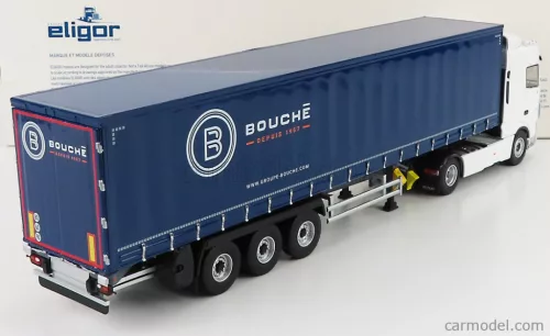 DAF  XF480 SUPERSPACE MY 2017 TRUCK TELONATO BOUCHE TRANSPORTS 2017  WHITE BLUE