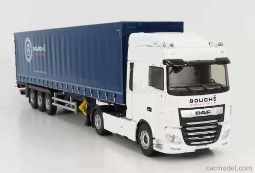 DAF  XF480 SUPERSPACE MY 2017 TRUCK TELONATO BOUCHE TRANSPORTS 2017  WHITE BLUE