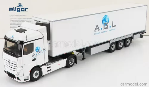 MERCEDES BENZ  ACTROS 5 1851 TRUCK SEMI-FRIGO ARMOR GLOBAL LOGISTICS TRANSPORTS 2018  WHITE
