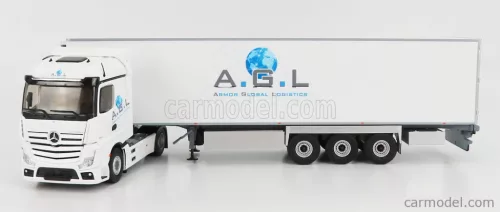 MERCEDES BENZ  ACTROS 5 1851 TRUCK SEMI-FRIGO ARMOR GLOBAL LOGISTICS TRANSPORTS 2018  WHITE