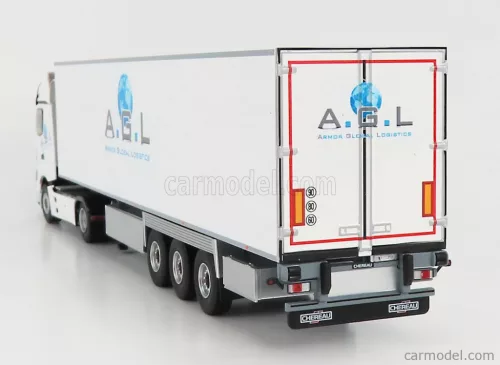 MERCEDES BENZ  ACTROS 5 1851 TRUCK SEMI-FRIGO ARMOR GLOBAL LOGISTICS TRANSPORTS 2018  WHITE