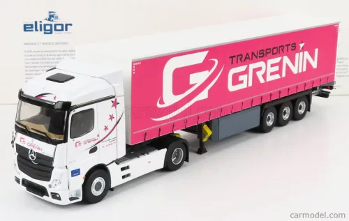 MERCEDES BENZ  ACTROS 2 1848 TRUCK TELONATO GRENIN TRANSPORTS 2018  WHITE RED