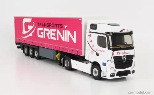 MERCEDES BENZ  ACTROS 2 1848 TRUCK TELONATO GRENIN TRANSPORTS 2018  WHITE RED