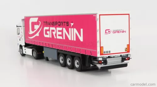 MERCEDES BENZ  ACTROS 2 1848 TRUCK TELONATO GRENIN TRANSPORTS 2018  WHITE RED