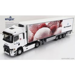   RENAULT  T-LINE HIGH TRUCK SEMI-FRIGO FSL TRANSPORTS 2021  WHITE PINK