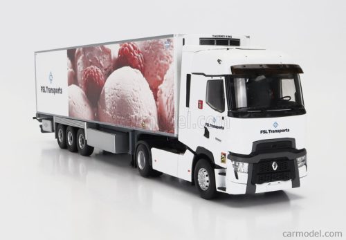 RENAULT  T-LINE HIGH TRUCK SEMI-FRIGO FSL TRANSPORTS 2021  WHITE PINK