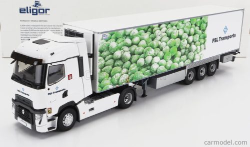 RENAULT  T-LINE HIGH TRUCK SEMI-FRIGO FSL TRANSPORTS 2021  WHITE GREEN
