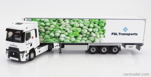 RENAULT  T-LINE HIGH TRUCK SEMI-FRIGO FSL TRANSPORTS 2021  WHITE GREEN