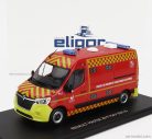 RENAULT  MASTER VAN VSAV SDIS 35 VEHICULE DE SECOURS ET D'ASSISTANCE AUX VICTIMES SAPEURS POMPIERS 2019  RED YELLOW