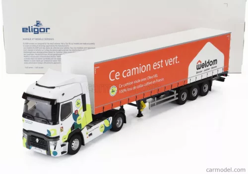 RENAULT  T-LINE TRUCK TELONATO WELDOM TRANSPORTS 2023  WHITE ORANGE
