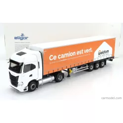   IVECO FIAT  S-WAY NP TRUCK TELONATO WELDOM TRANSPORTS 2021  WHITE ORANGE