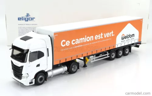 IVECO FIAT  S-WAY NP TRUCK TELONATO WELDOM TRANSPORTS 2021  WHITE ORANGE