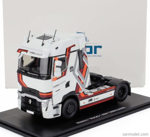 RENAULT  T-LINE HIGH TURBO LEADER TRACTOR TRUCK 2-ASSI 2021  WHITE BROWN ORANGE GREY