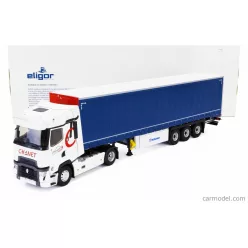   RENAULT  T520 TRUCK TELONATO CHANET TRANSPORTS 2021  WHITE BLUE