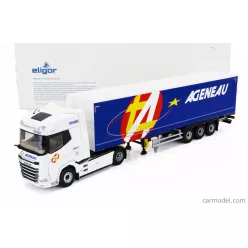 DAF  XG TRUCK TELONATO AGENEAU TRANSPORTS 2021  WHITE BLUE