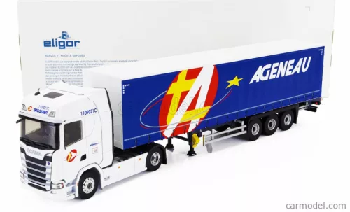 SCANIA  S500 TRUCK SEMI-FRIGO AGENEAU TRANSPORTS 2020  WHITE BLUE
