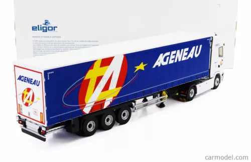 SCANIA  S500 TRUCK SEMI-FRIGO AGENEAU TRANSPORTS 2020  WHITE BLUE