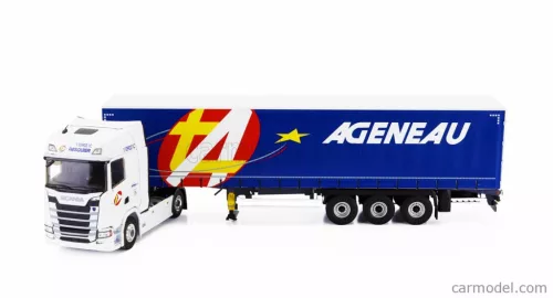SCANIA  S500 TRUCK SEMI-FRIGO AGENEAU TRANSPORTS 2020  WHITE BLUE