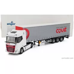 DAF  XG TRUCK TELONATO COUE TRANSPORTS 2021  WHITE RED GREY