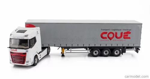 DAF  XG TRUCK TELONATO COUE TRANSPORTS 2021  WHITE RED GREY