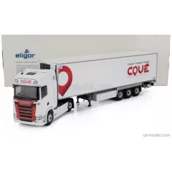   SCANIA  S500 TRUCK SEMI-FRIGO COUE TRANSPORTS 2021  WHITE RED