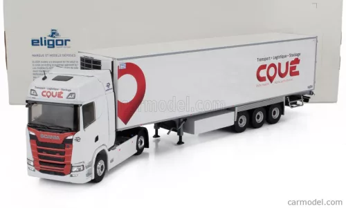 SCANIA  S500 TRUCK SEMI-FRIGO COUE TRANSPORTS 2021  WHITE RED