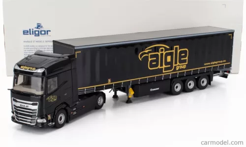 DAF  XG TRUCK CASSONATO REMORQUE TAUTLINER AIGLE GROUP 2022  BLACK YELLOW