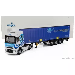   RENAULT  T-HIGH TRUCK TELONATO COMBRONDE TRANSPORTS 2023  WHITE BLUE