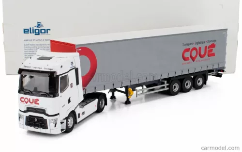RENAULT  T-HIGH TRUCK TELONATO COUE TRANSPORTS 2023  WHITE GREY