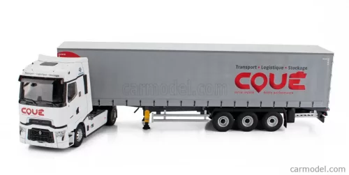 RENAULT  T-HIGH TRUCK TELONATO COUE TRANSPORTS 2023  WHITE GREY