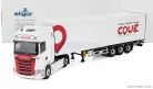 SCANIA  S500 TRUCK CASSONATO COUE TRANSPORTS 2021  WHITE RED