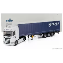   SCANIA  S500 TRUCK TELONATO PICARD TRANSPORTS 2021  WHITE BLUE