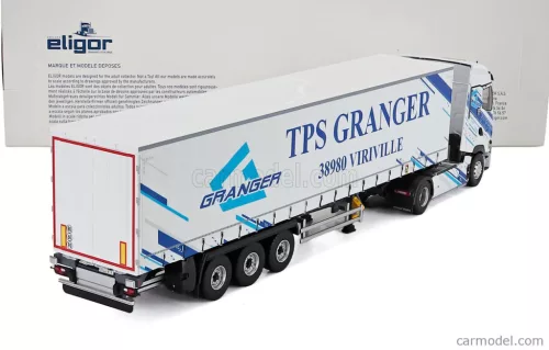 RENAULT  T-LINE HIGH TRUCK TELONATO GRANGER TRANSPORTS 2023  WHITE BLUE