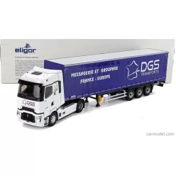   RENAULT  T-LINE HIGH TRUCK TELONATO DGS TRANSPORTS 2023  WHITE BLUE