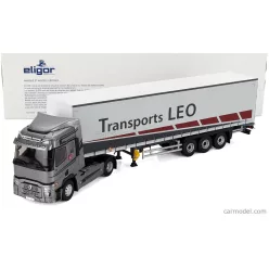 RENAULT  T480 TRUCK TELONATO LEO TRANSPORTS 2021  GREY WHITE