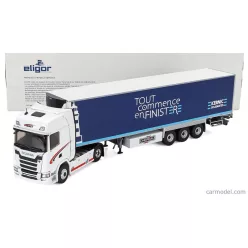   SCANIA  R450 TRUCK SEMI-FRIGO TOUT COMMENCE EN FINISTERE 2016  WHITE BLUE