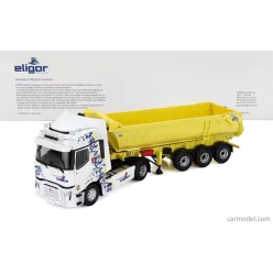   RENAULT  T480 TRUCK CASSONE RIBALTABILE GARNIER TRANSPORTS 2021  WHITE YELLOW