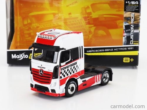 MERCEDES BENZ  ACTROS 1851 MP4 GIGASPACE TRACTOR TRUCK 2-ASSI TOYO TIRES 2018  WHITE RED