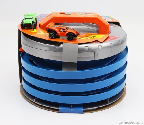 ACCESSORIES  DIORAMA - GO FAST GARAGE WITH 2X CARS INCLUDED  ORANGE