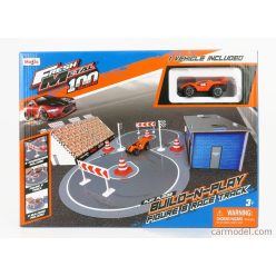   ACCESSORIES  DIORAMA - SET BUILD RACE TRACK WITH CAR  ORANGE GREY